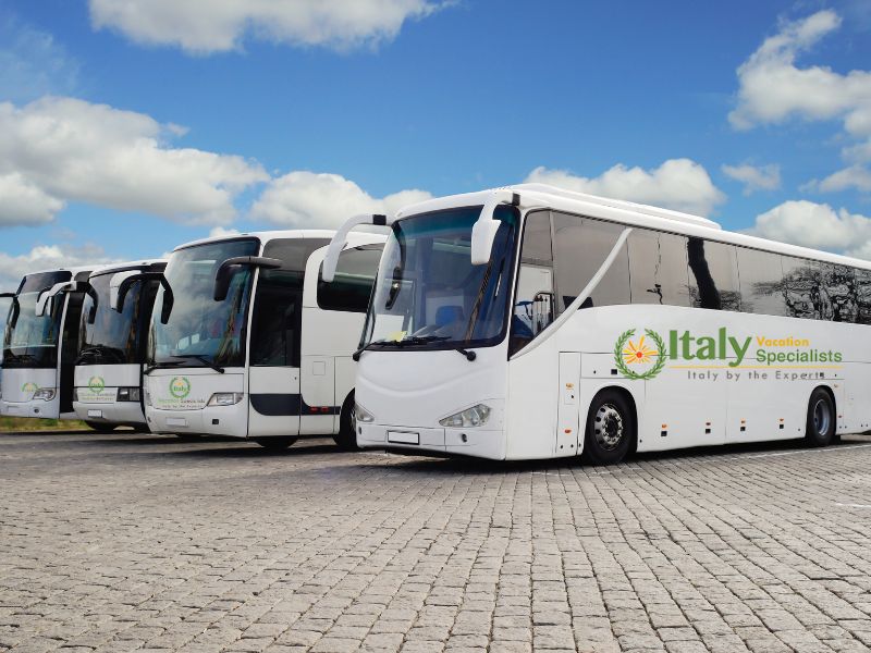 Group transportation Italy luxury bus service